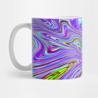 Multicolored Fluid Paint Pour Psychedelic Pattern Mug